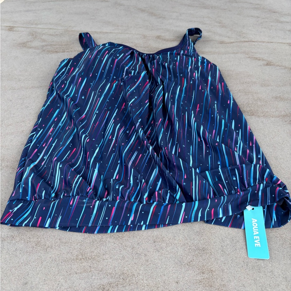 Brand New Aqua Eve Two Piece Tankini Swimsuit